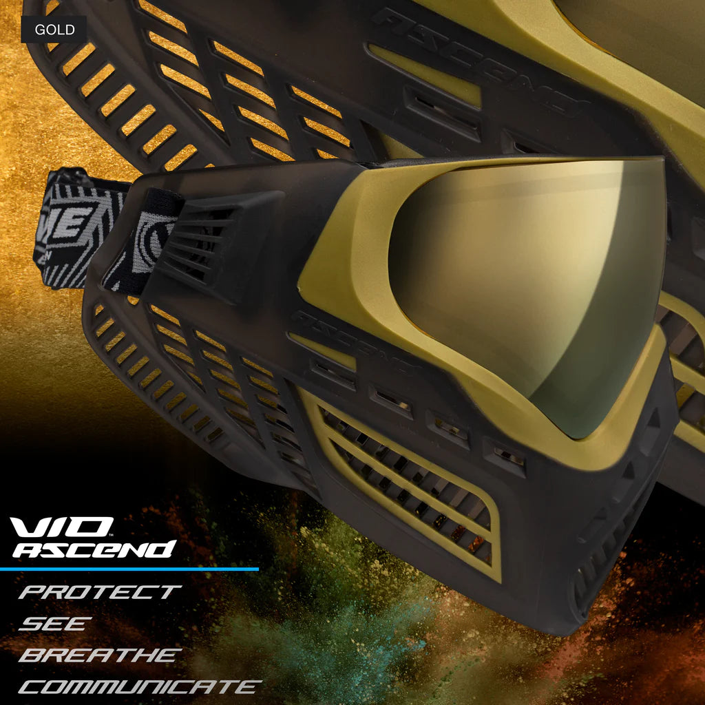 Virtue Vio Ascend | Paintball Goggle/Mask - Gold