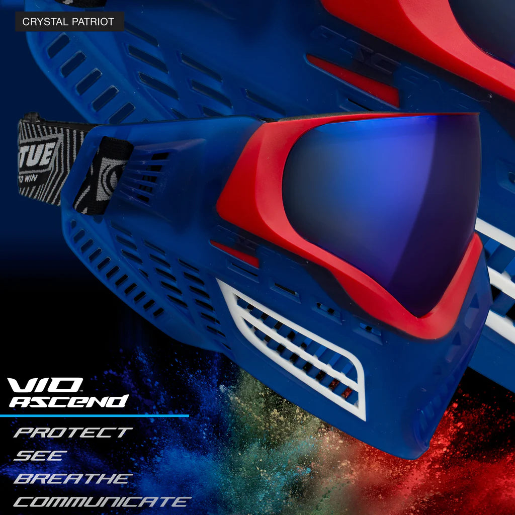 Virtue Vio Ascend | Paintball Goggle/Mask - Crystal Patriot
