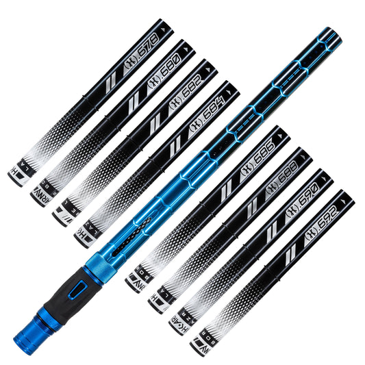 LAZR Elite Nexus Barrel Kit - 15' Blue/Black Black Inserts - Cocker Threads