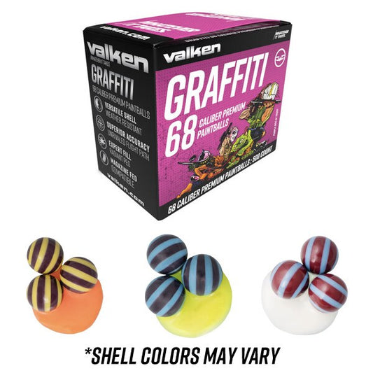 Valken Graffiti Paintballs - 68cal - 500ct