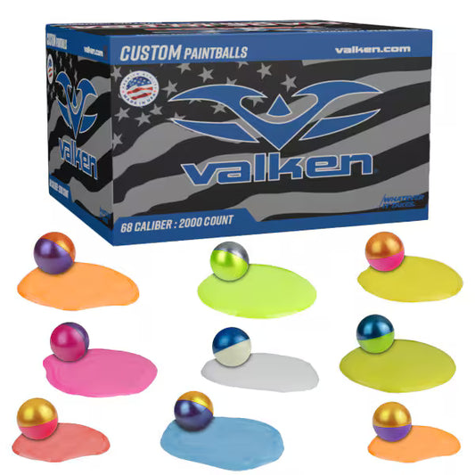 Valken Custom Paintballs - 68cal - 2,000ct