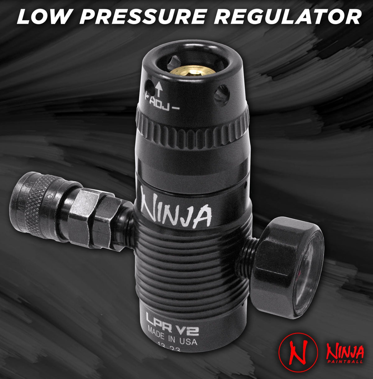 Ninja Adjustable LPR V2 For Airsoft HPA Systems (Low Pressure Regulator)