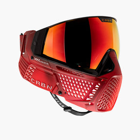 Carbon Zero Thermal Paintball Goggles - ZERO Fade Blood - Less Coverage