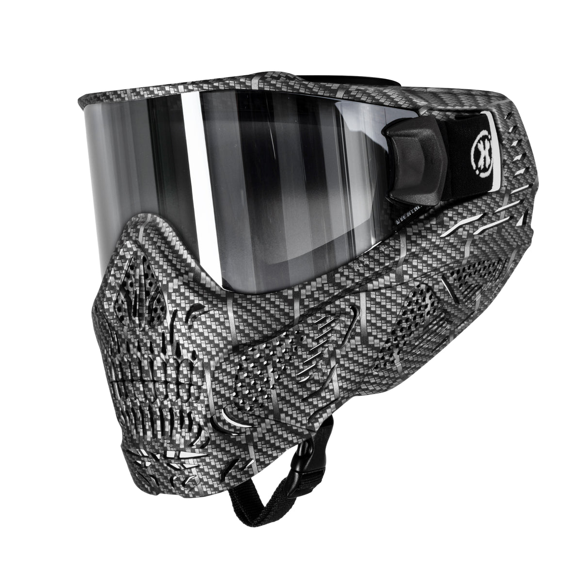 HSTL Skull Goggle "Machine Silver" W/ Chrome Lens | Paintball Goggle | Mask | Hk Army