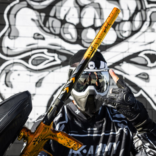 LAZR Elite Fossil Barrel Kit - 15' Gold/Black Splash - Colored Inserts - Cocker Threads