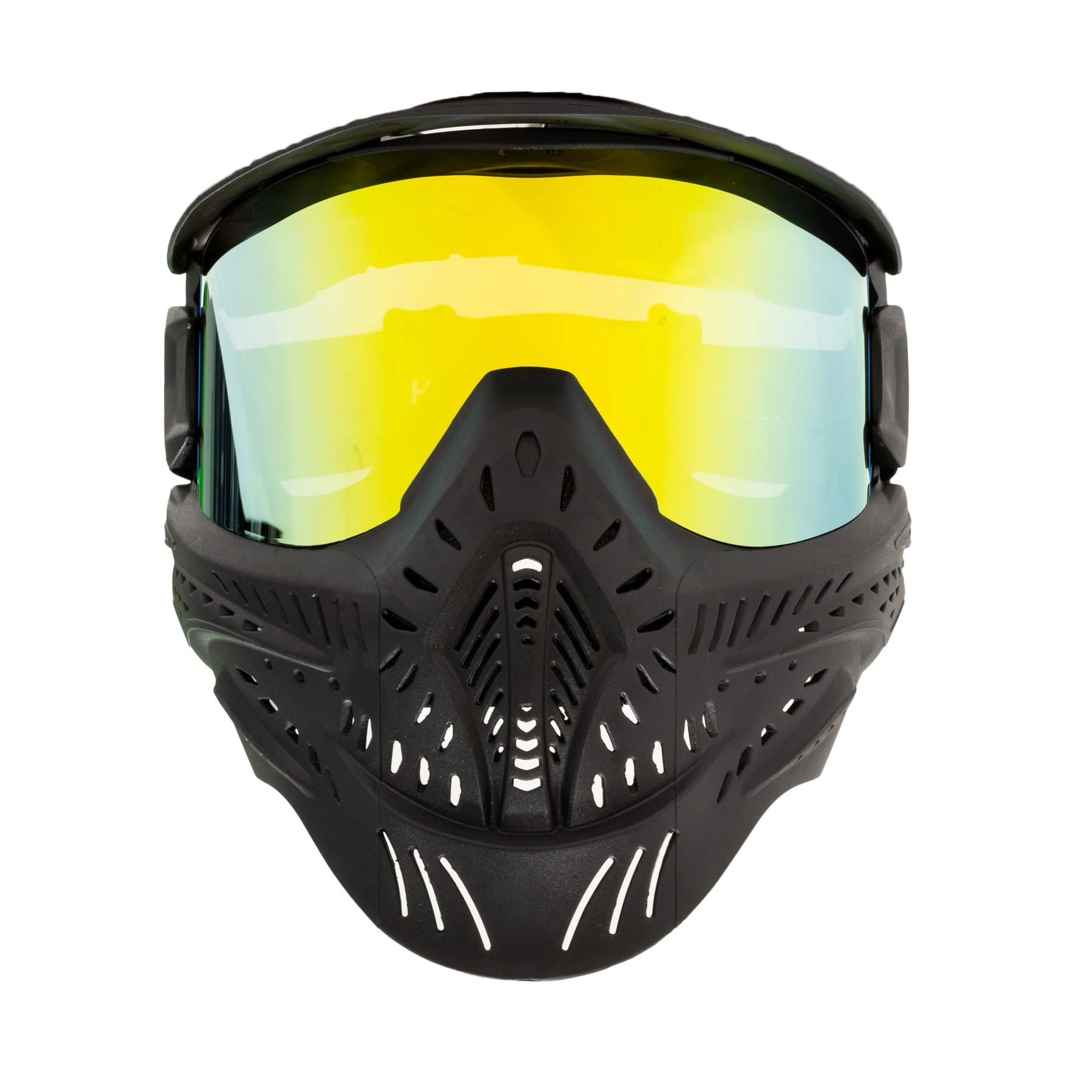 HSTL Goggle | Color: Black W/ Gold Thermal Lens | Paintball & Airsoft Goggle