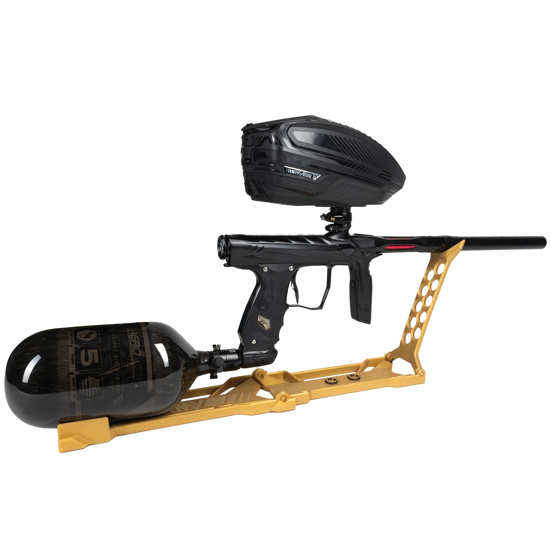 Paintball Marker Stand - Folding | Gold