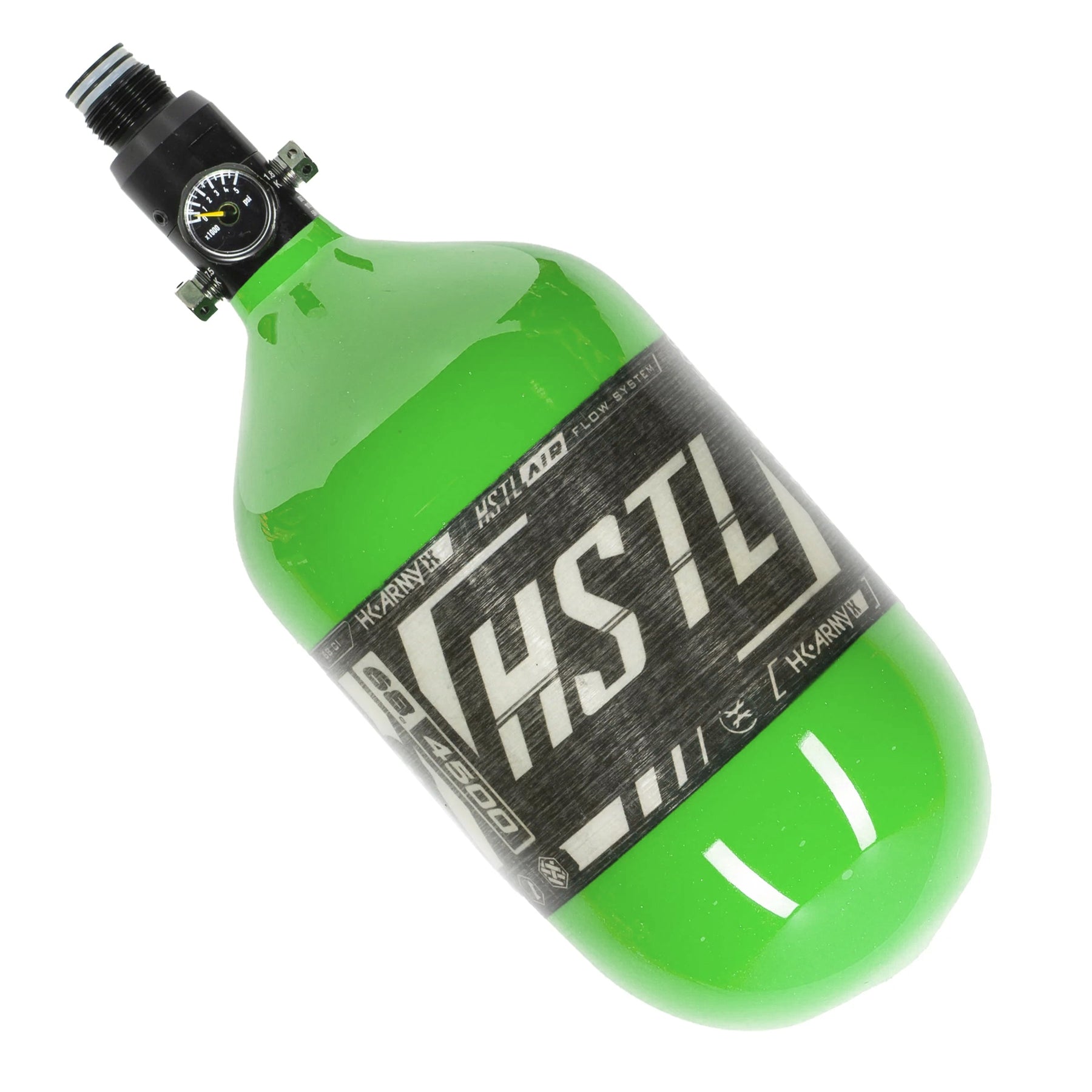 68Ci / 4500Psi - HSTL - Carbon Fiber Tank - Standard Reg - Neon Green