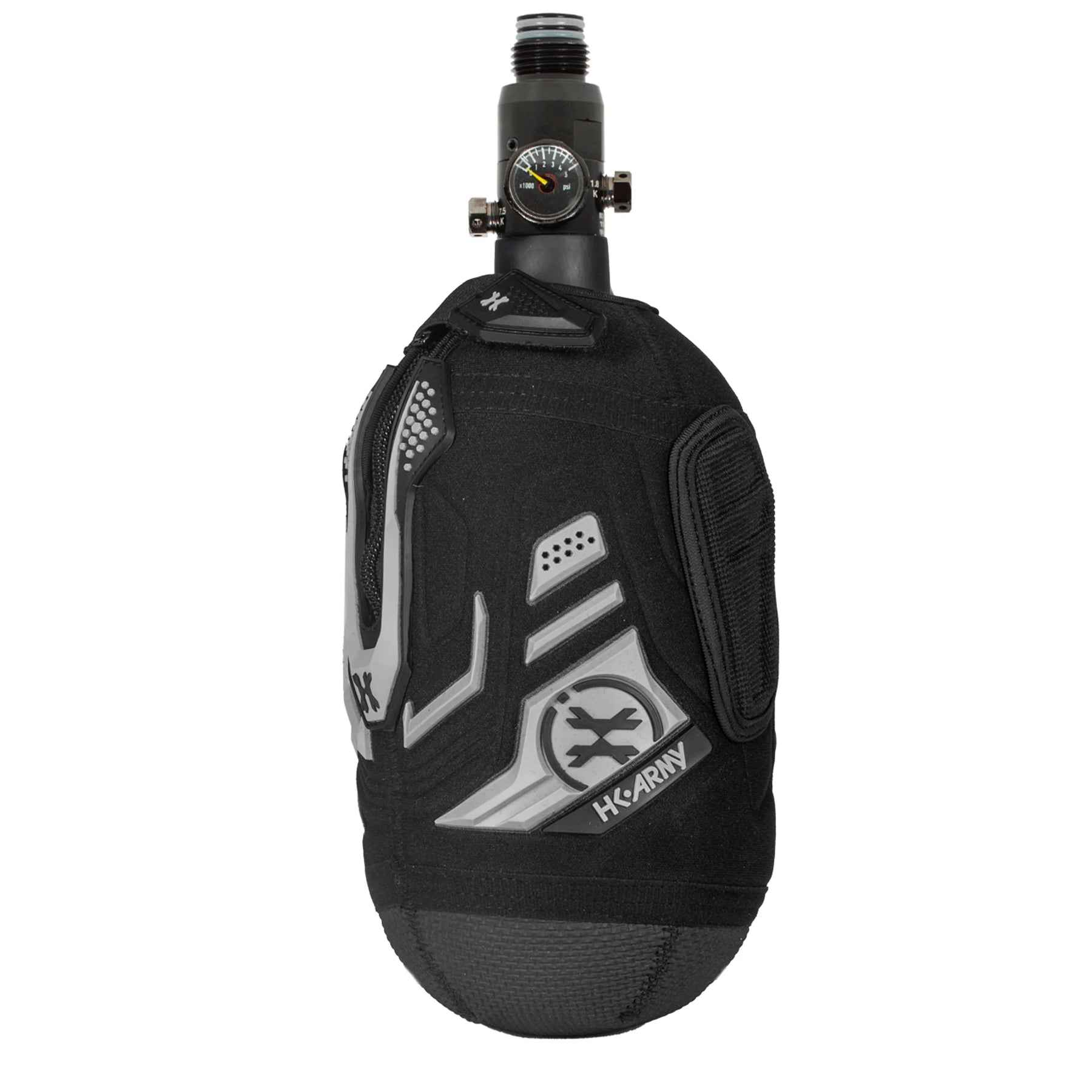 Paintball air tank cover / sleeve | hardline armored - Color: grey/black - graphite