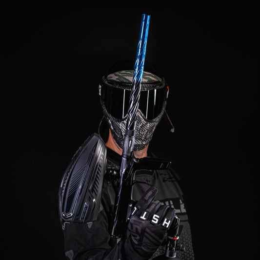 LAZR Elite Orbit Barrel Kit - 15' Black/Blue Fade - Colored Inserts - Cocker Threads