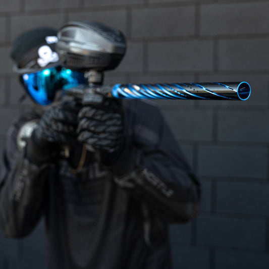 LAZR Elite Orbit Barrel Kit - 15' Dust Blue/Black - Black Inserts - Cocker Threads