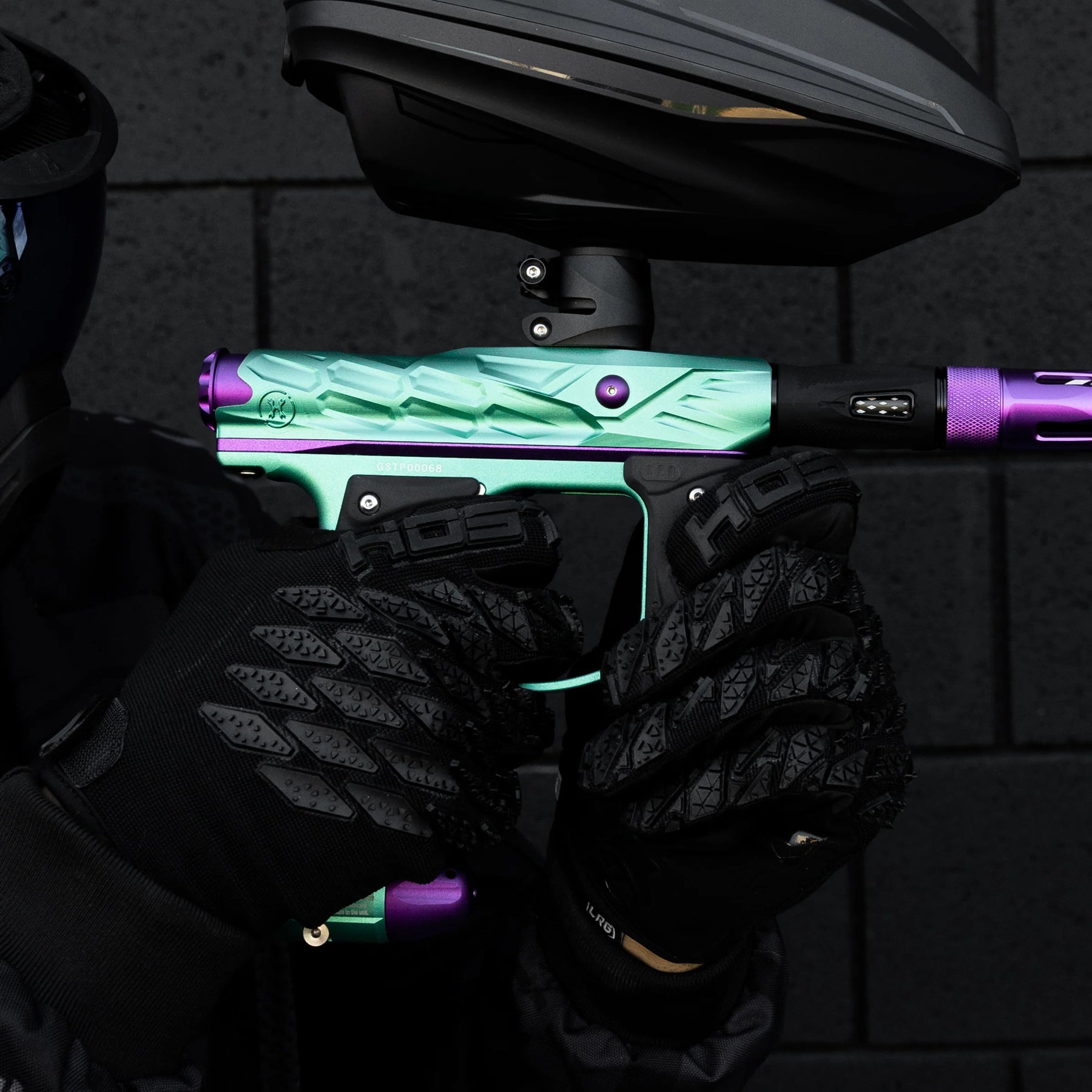 HK Army Hive Mini GS with Lazr-Barrel | Teal/Purple | Paintball Electronic Marker