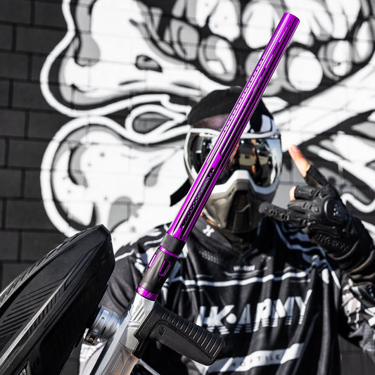 LAZR Elite Nova Barrel Kit - 15' Purple/Black - Colored Inserts - Cocker Threads