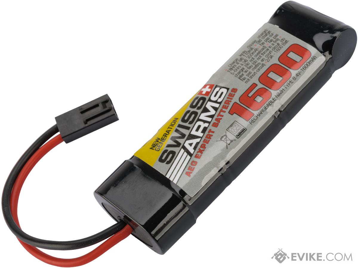 Swiss Arms 8.4v 1600mah NiMH Battery with Small Tamiya Connector | Airsoft Battery