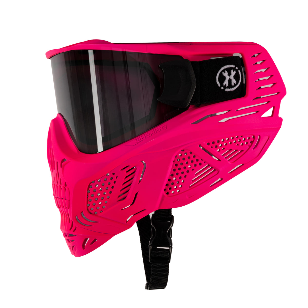 HSTL Skull Goggle "Neon Pink" - W/ Smoke Lens | Paintball Goggle | Mask | Hk Army