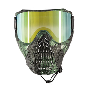 HSTL Skull Goggle "Snake Green" W/ Gold Lens | Paintball Goggle | Mask | Hk Army