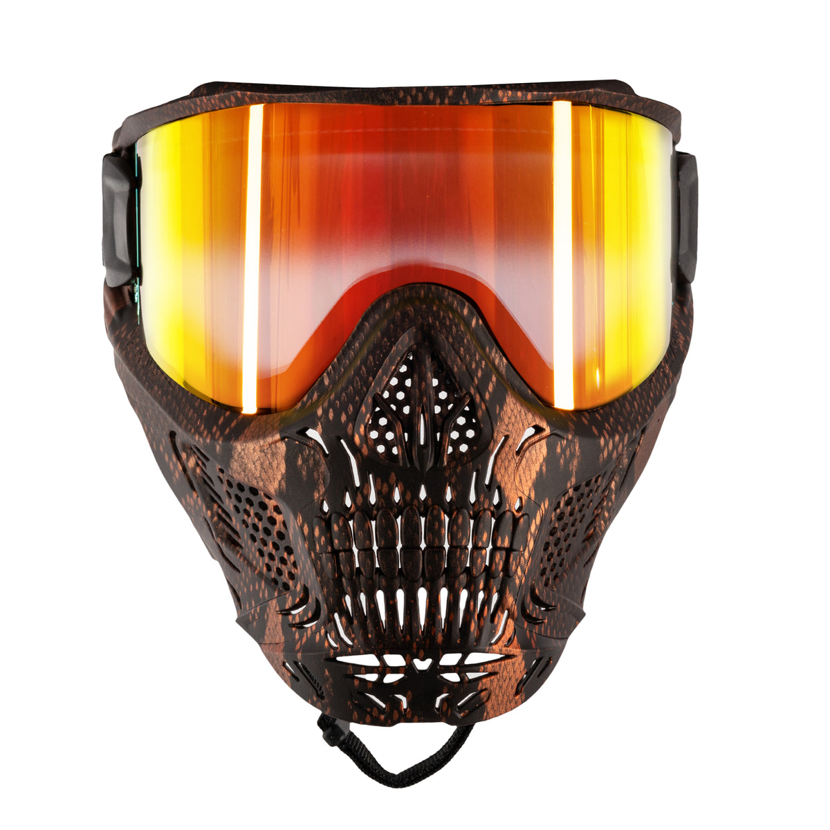 HSTL Skull Goggle "Snake Red" W/ Fire Lens | Paintball Goggle | Mask | Hk Army