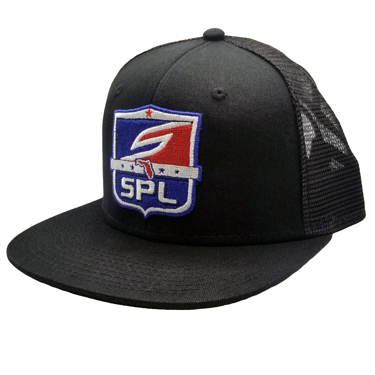 Snapback Hat, SPL League Shield Black | Social Paintball | Headwear Hats
