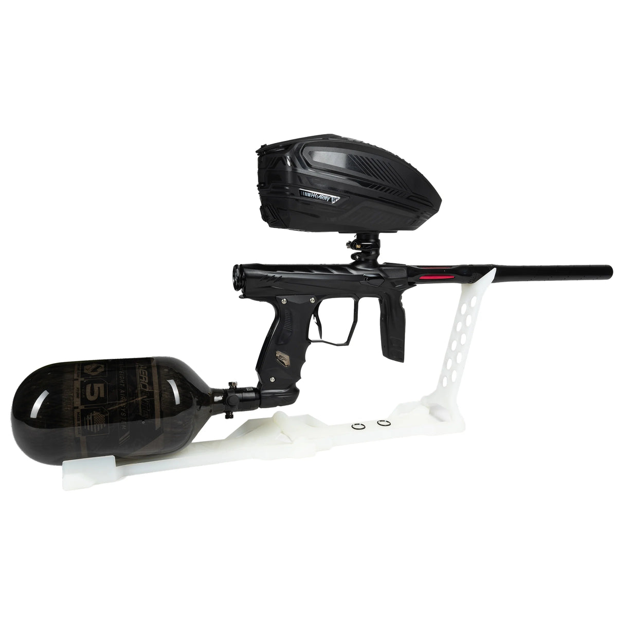 Paintball Marker Stand - Folding | Clear