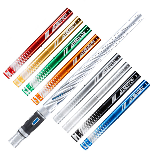 LAZR Elite Orbit Barrel Kit - 15' Dust Silver/Colored Inserts - Cocker Threads