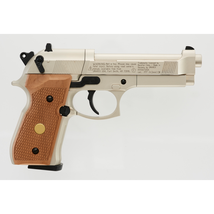 Beretta M 92 Fs Nickel/Wood | Buy Airgun Pellet Pistol