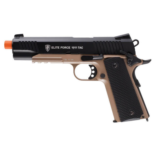 Elite Force 1911 Tac - Black/Dark Earth Brown | Buy Umarex Airsoft Pistols