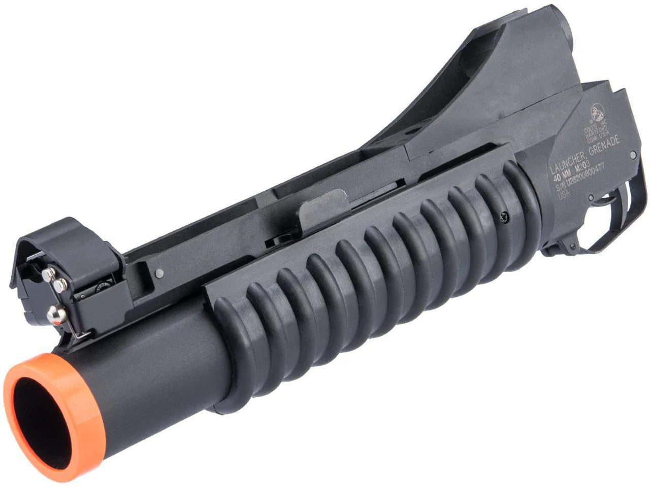 Colt Licensed M203 40Mm Grenade Launcher For M4 / M16 Series Airsoft Rifles W/ Metal Barrel (Model: Black / Short)