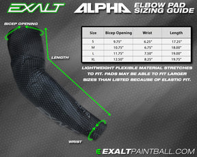 Exalt Alpha Elbow Pads - Black / Gray