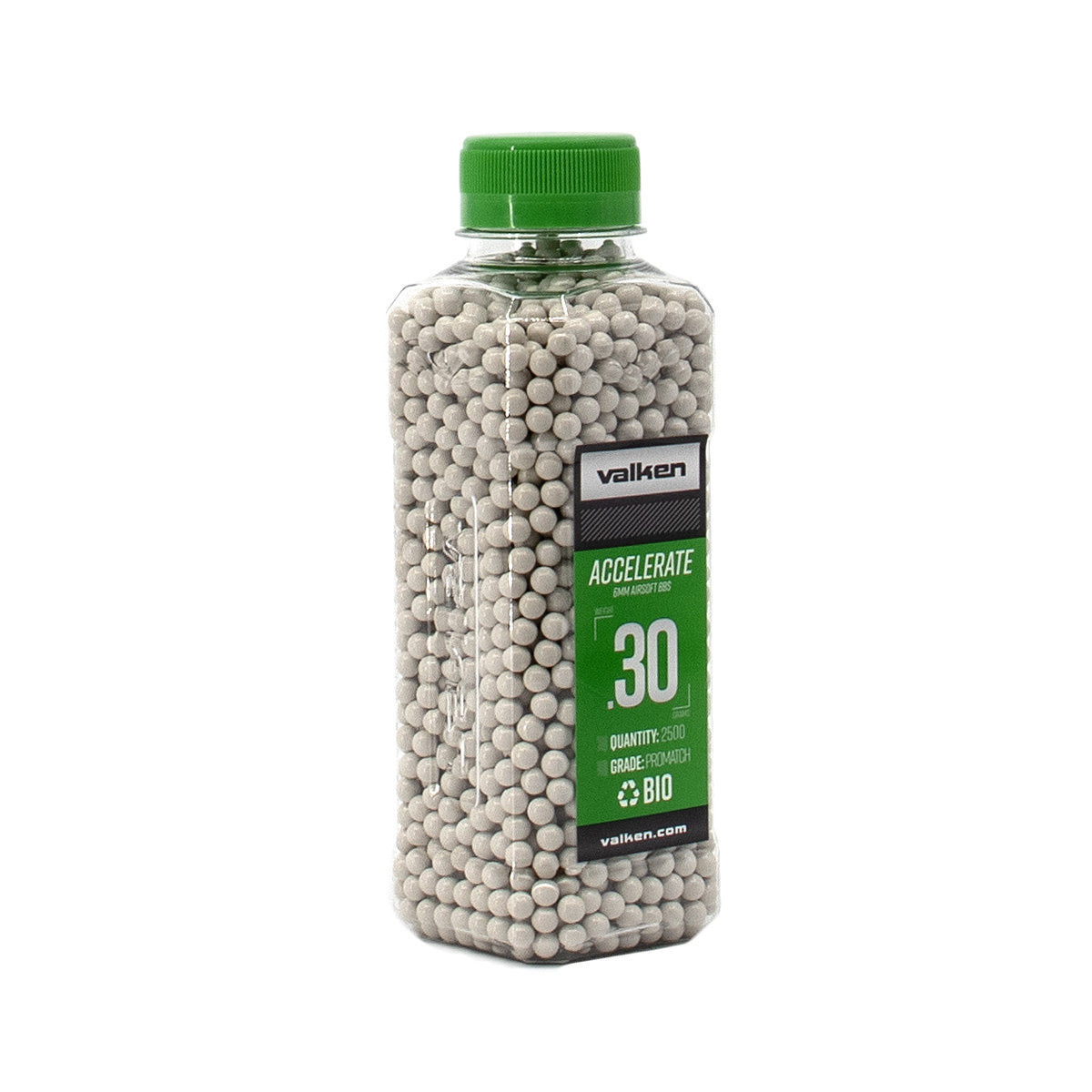Valken Accelerate Promatch 0.30G 2,500Ct Biodegradable Airsoft Bbs