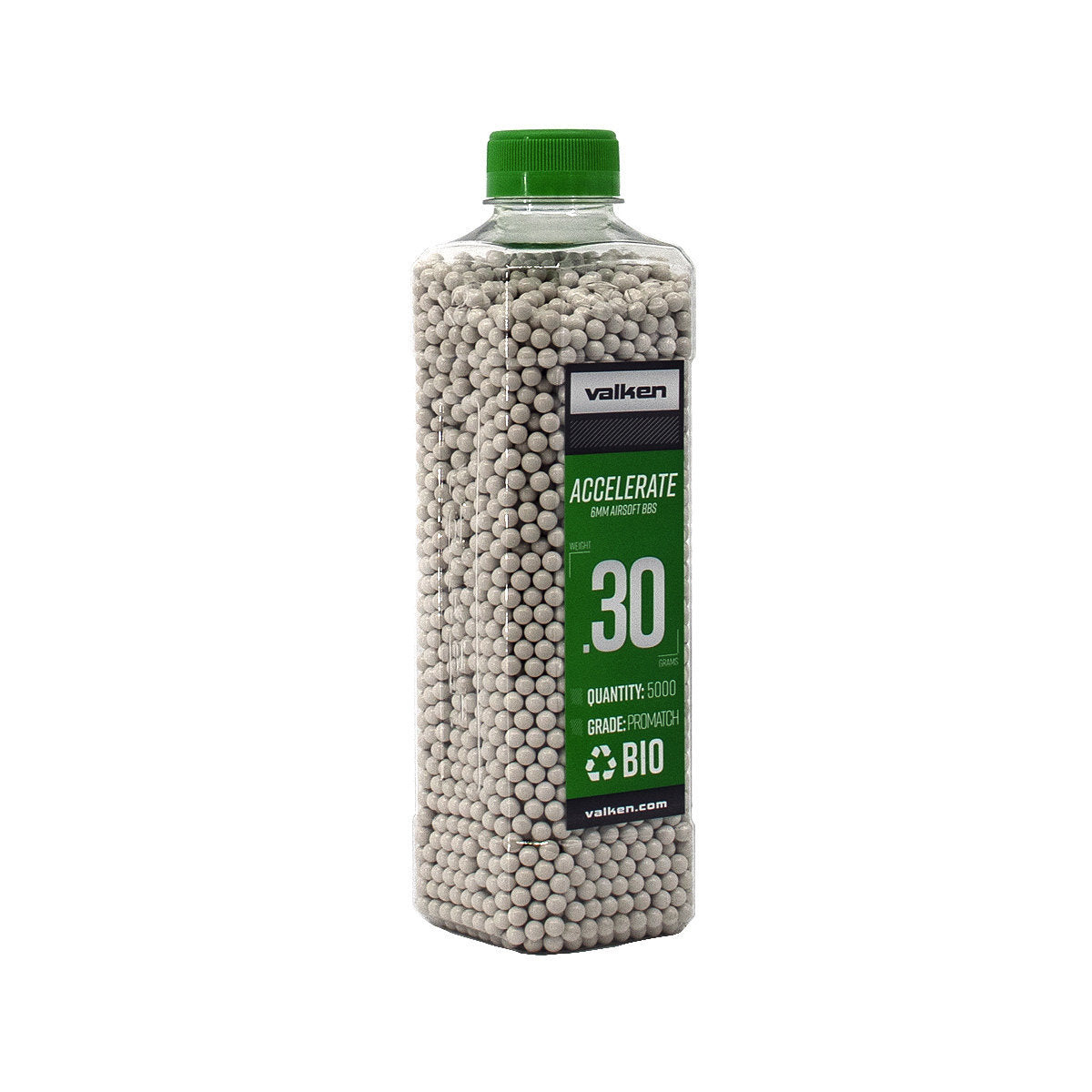 Valken Accelerate Promatch 0.30G 5,000Ct Biodegradable Airsoft Bbs