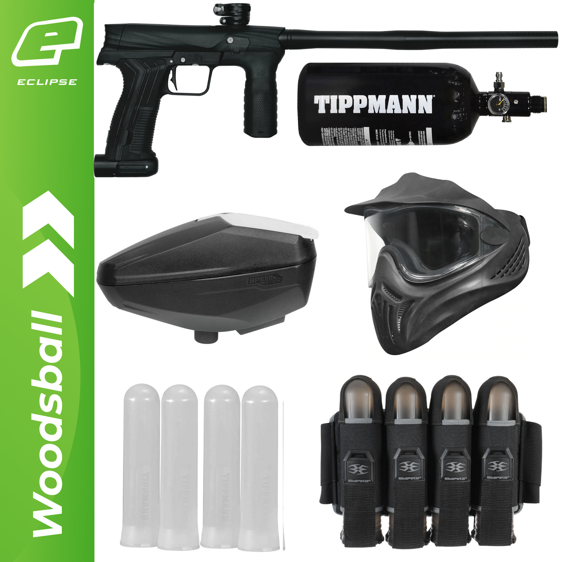 Planet Eclipse Etha 3M Black Paintball Package