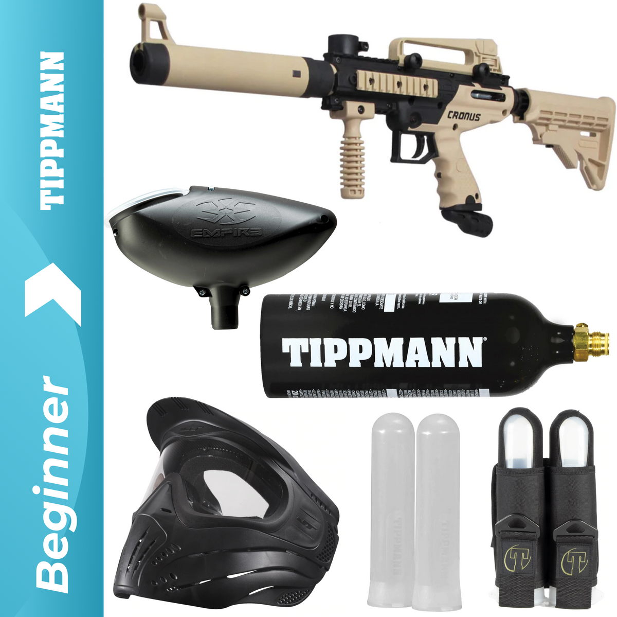 Tippmann Cronus Tactical Paintball Package | Co2 Tank