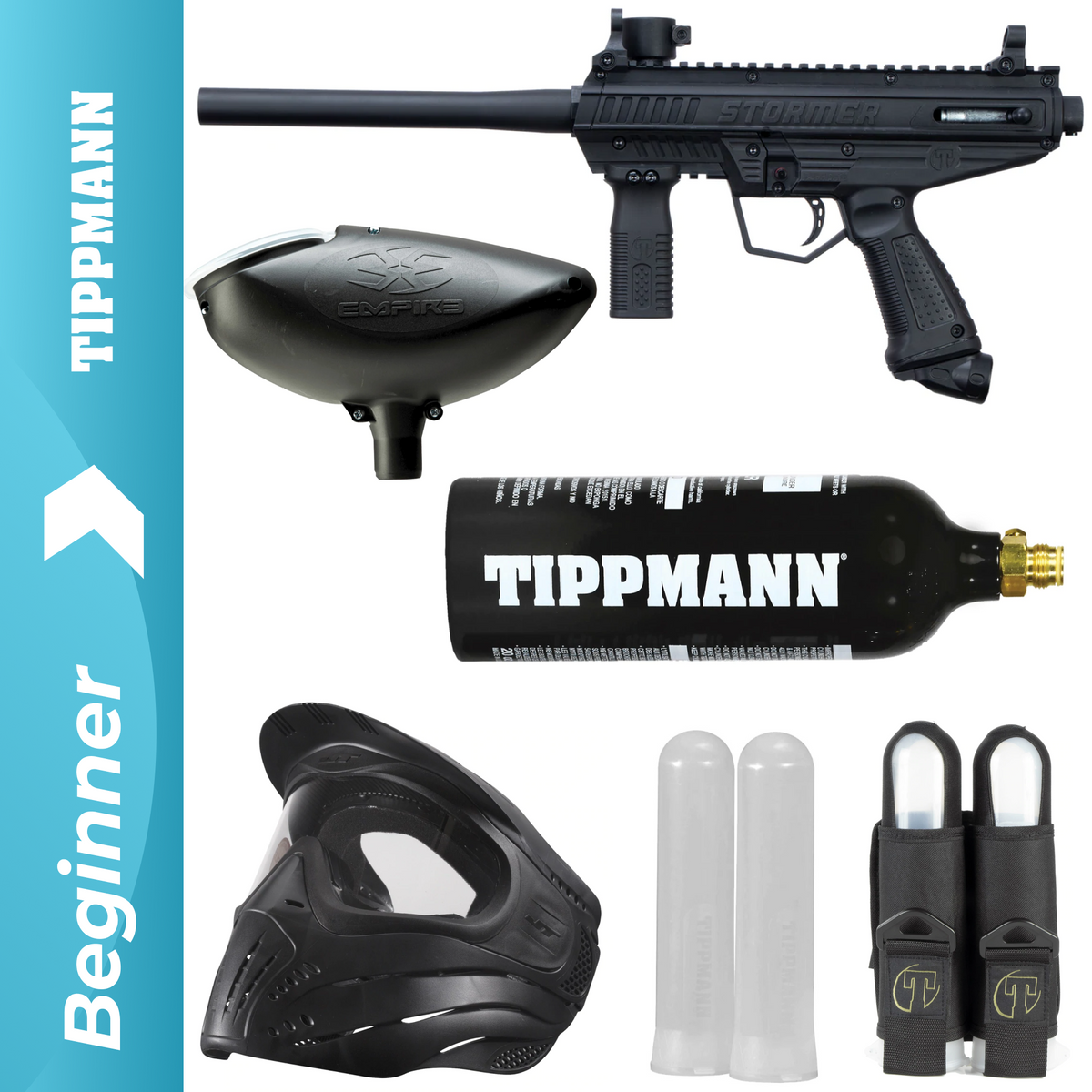 Tippmann Stormer Basic Marker - Black | Co2 Tank