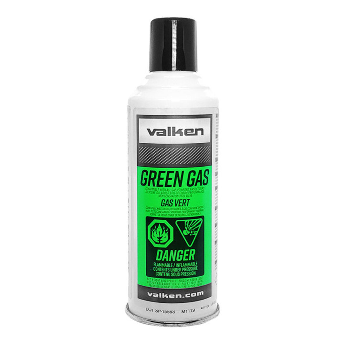 Valken 8Oz Green Gas - Single Can