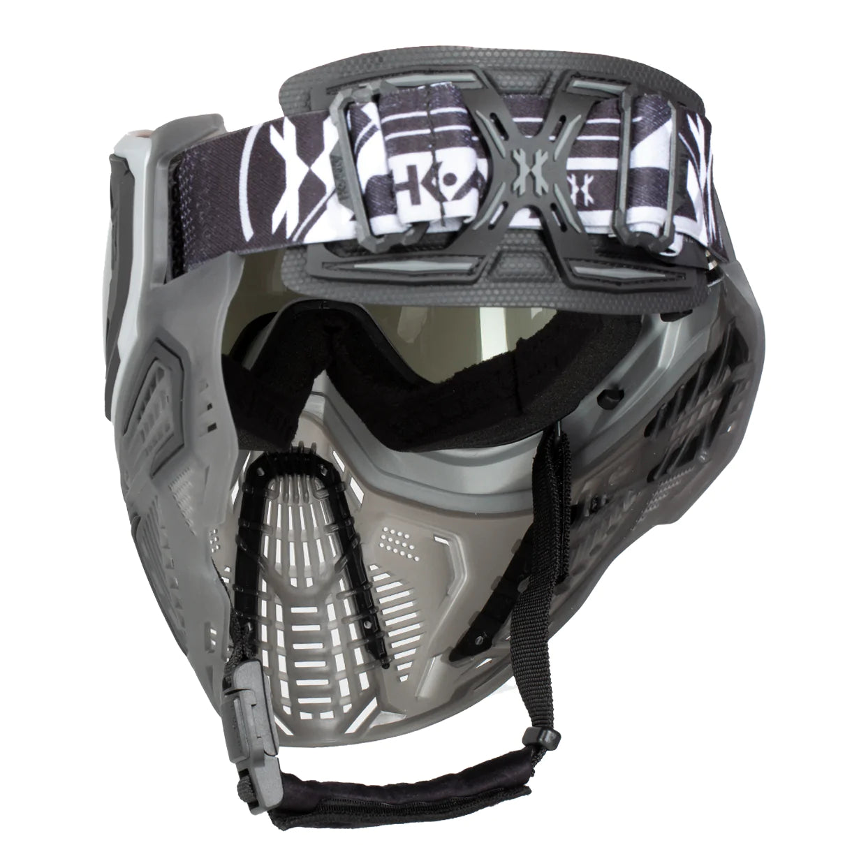 Slr Goggle - Odyssey (Black/Black/Smoke) Aurora Green Lens | Paintball Goggle | Mask | Hk Army