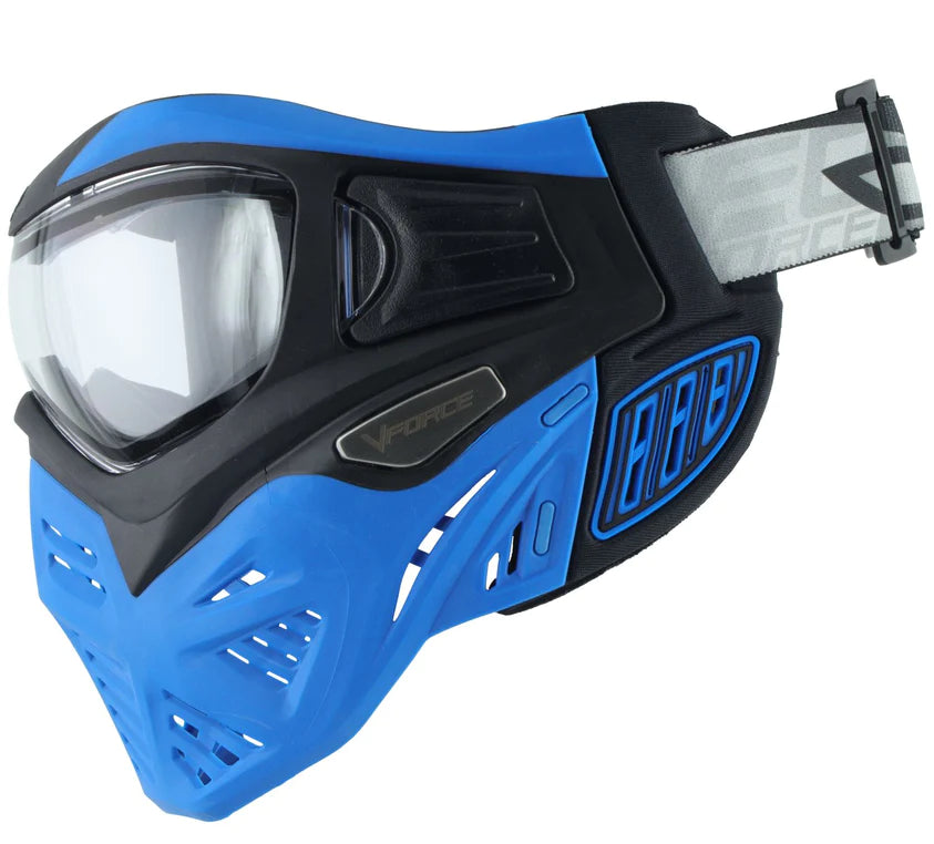 Vforce Grill 2.0 Blue/Black Paintball Mask | Shop Paintball Goggles | Vforce