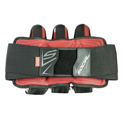 Grit Pod Pack Harness, 3+6, Stealth Black | Social Paintball Harness