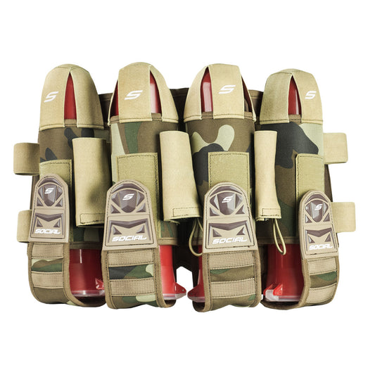 Grit Pod Pack Harness, 4+7 Coyote Tan Woodland Camo