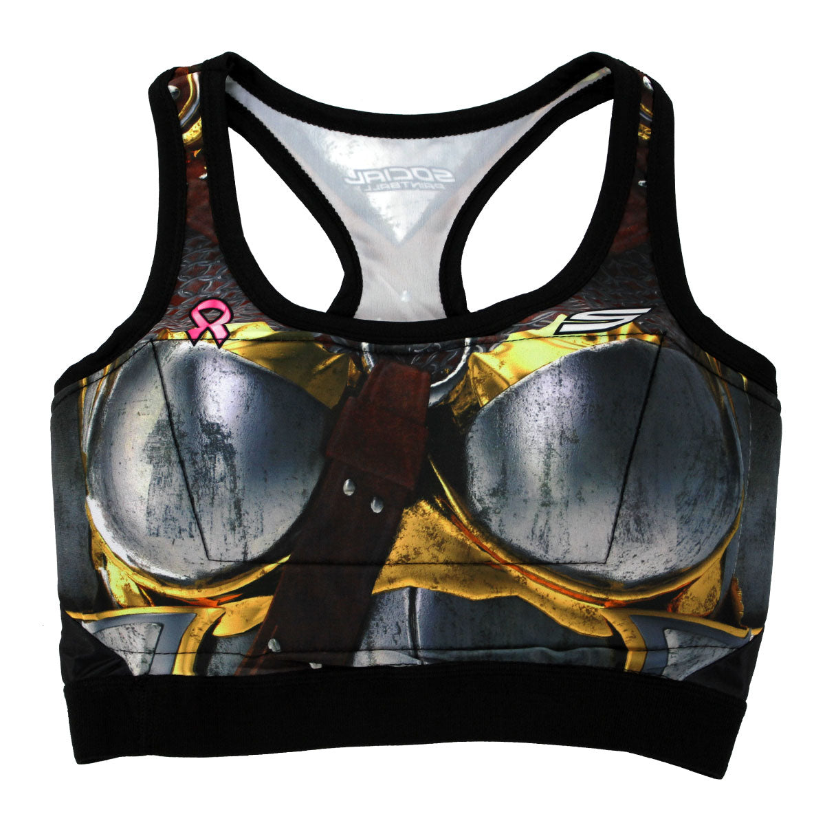 Womenâ€™s Racerback Padded Sports Bra paintball