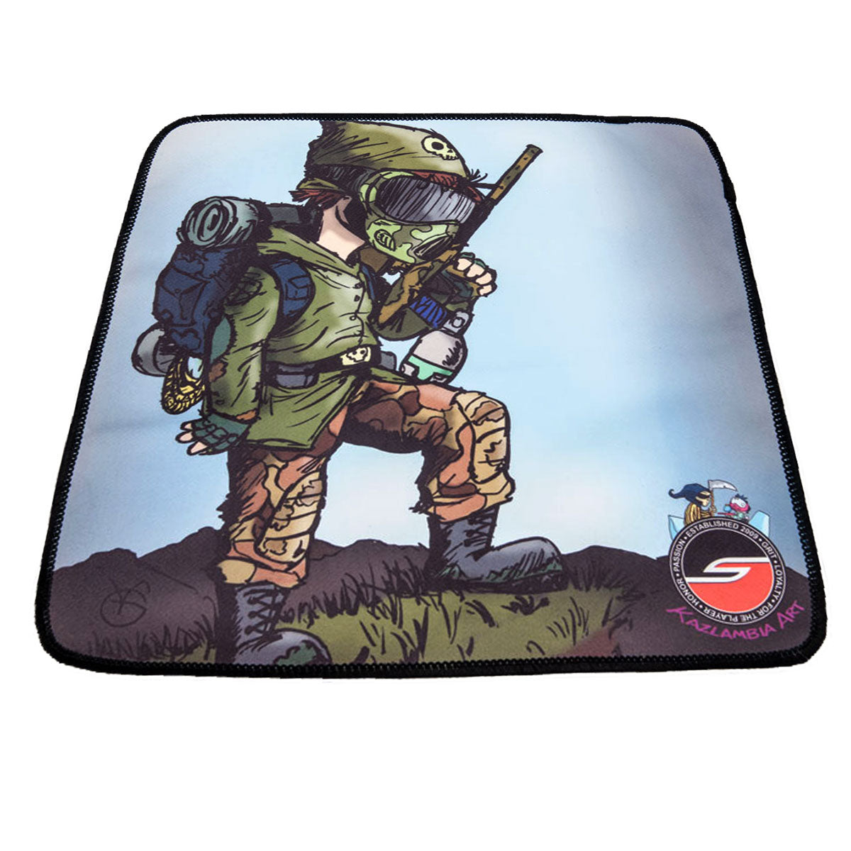 Microfiber Cleaning Cloth, Weekend Warrior, Paintball Cartoon Series | Paintball Cleaning Microfiber | Social Paintball
