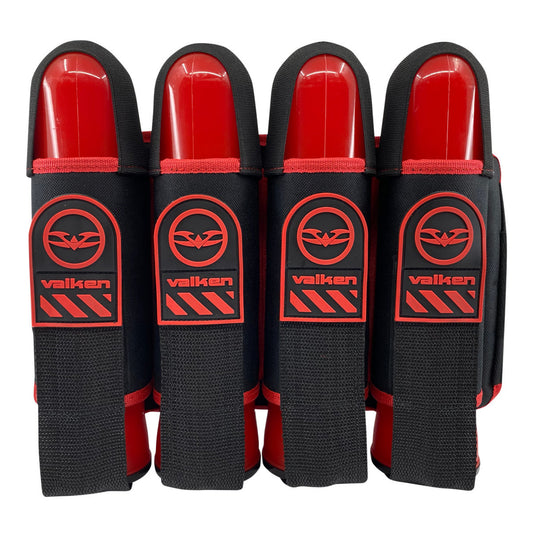 Valken Alpha 4 Paintball Harness | Paintball Pod Harness | Black/Red