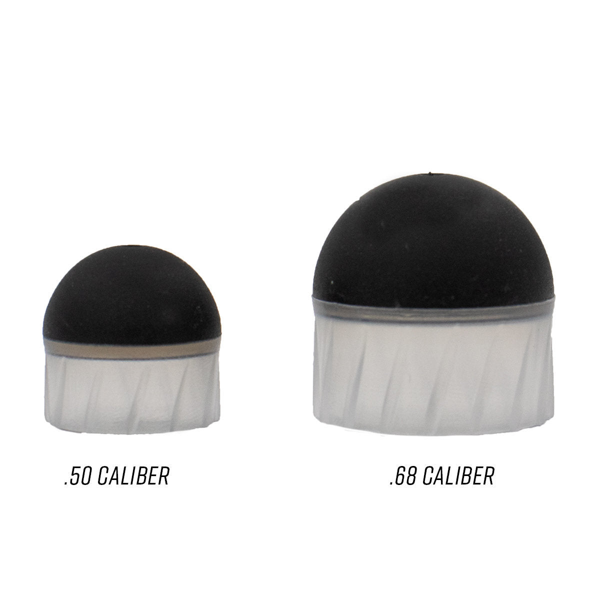 Rubber-tipped paintball Rounds