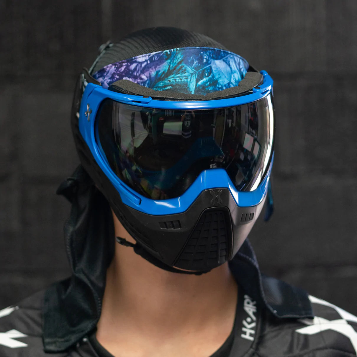 Klr Goggle Blackout Blue (Blue/Black) | Paintball Goggle | Mask | Hk Army
