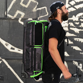 Expand 75L - Roller Gear Bag - Shroud Neon Green | Paintball Gear Bag | Hk Army