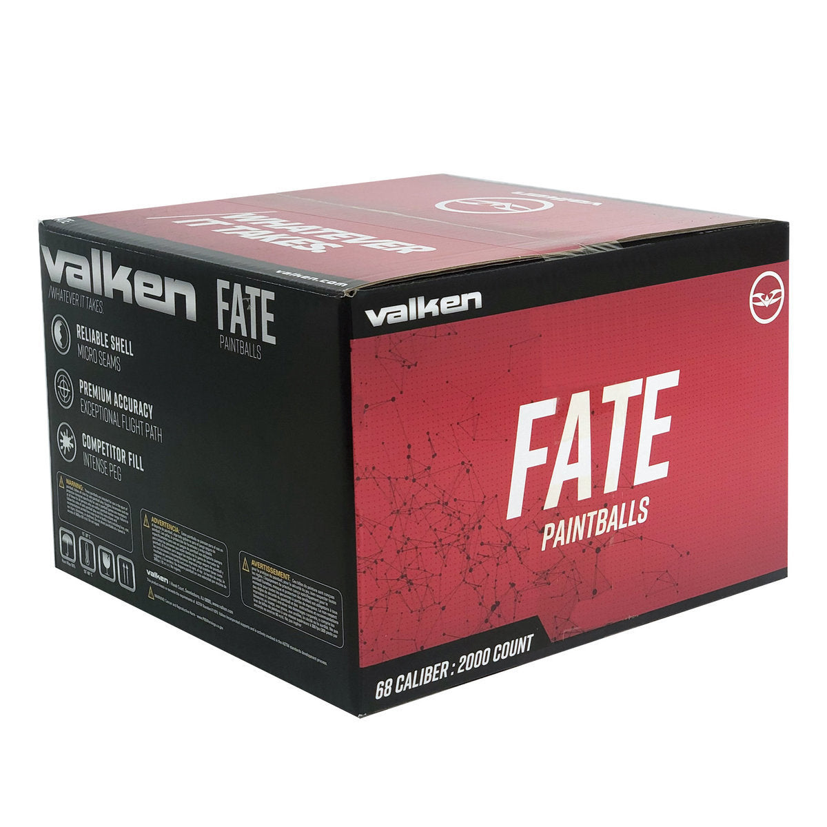 Valken Fate Metallic 68 Caliber Paintballs - 2000Ct