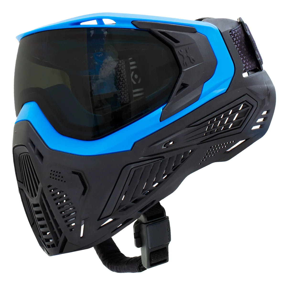 Slr Goggle - Sapphire (Blue/Black/Black) Smoke Lens | Paintball Goggle | Mask | Hk Army