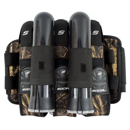 Grit Pod Pack Harness, 3+6, Hunter Camo | Social Paintball Harness