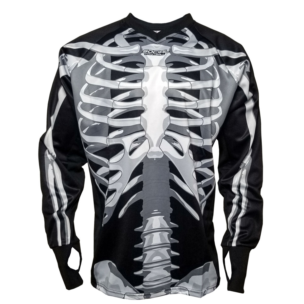 Skeleton Bones, Unpadded Smpl Paintball Jersey