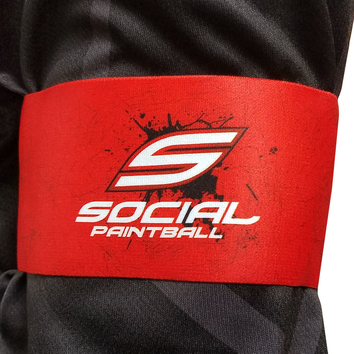 Velcro® Paintball Team Armband, Social Red | Paintball Armband | Social Paintball