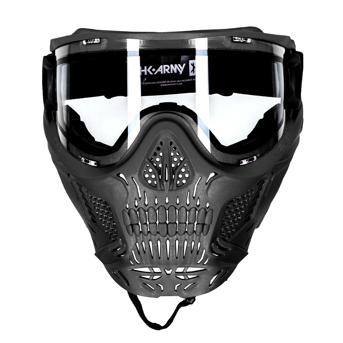 Hstl Skull Goggle - Black W/ Clear Lens | Paintball Goggle | Mask | Hk Army